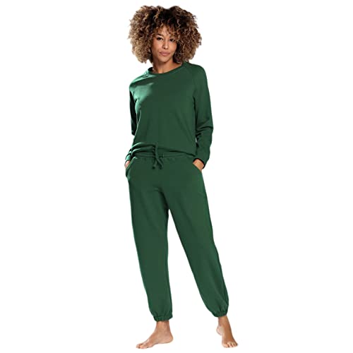 DKaren Jogginganzug Damen set Baumwolle Wenezja - Damen Jogginganzug Damen Trainingsanzug - Jogginganzug Damen Große Größen - Damen Jogginganzug Set Trainingsanzug Damen XL Grün von DKaren