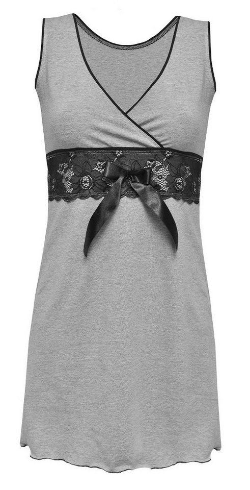 DKaren Negligé Nachthemd mit zarter Spitze, Nachtwäsche ärmellos von DKaren