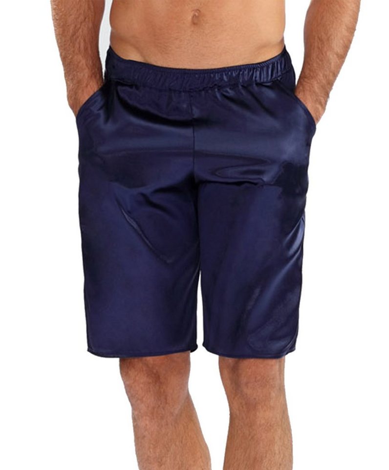 DKaren Schlafshorts Herren Satin Schlafhose Kurz Schlafanzughose Shorts -Zeus- (1-tlg) mit elastischem Bund von DKaren