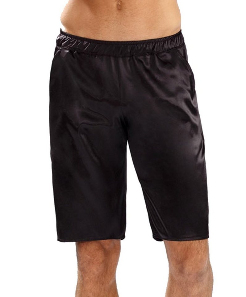 DKaren Schlafshorts Herren Satin Schlafhose Kurz Schlafanzughose Shorts -Zeus- (1-tlg) mit elastischem Bund von DKaren