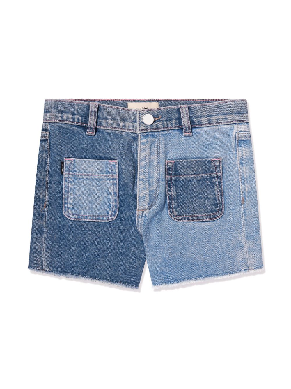 DL1961 KIDS Jeans-Shorts in Colour-Block-Optik - Blau von DL1961 KIDS