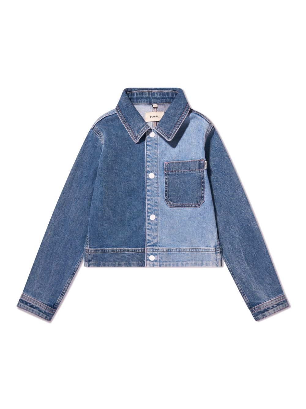 DL1961 KIDS Zweifarbige Jeansjacke - Blau von DL1961 KIDS