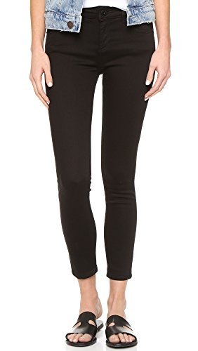 DL1961 Damen Florence Instasculpt Mid Rise Skinny Fit Cropped Jeans, schwarz, von DL1961