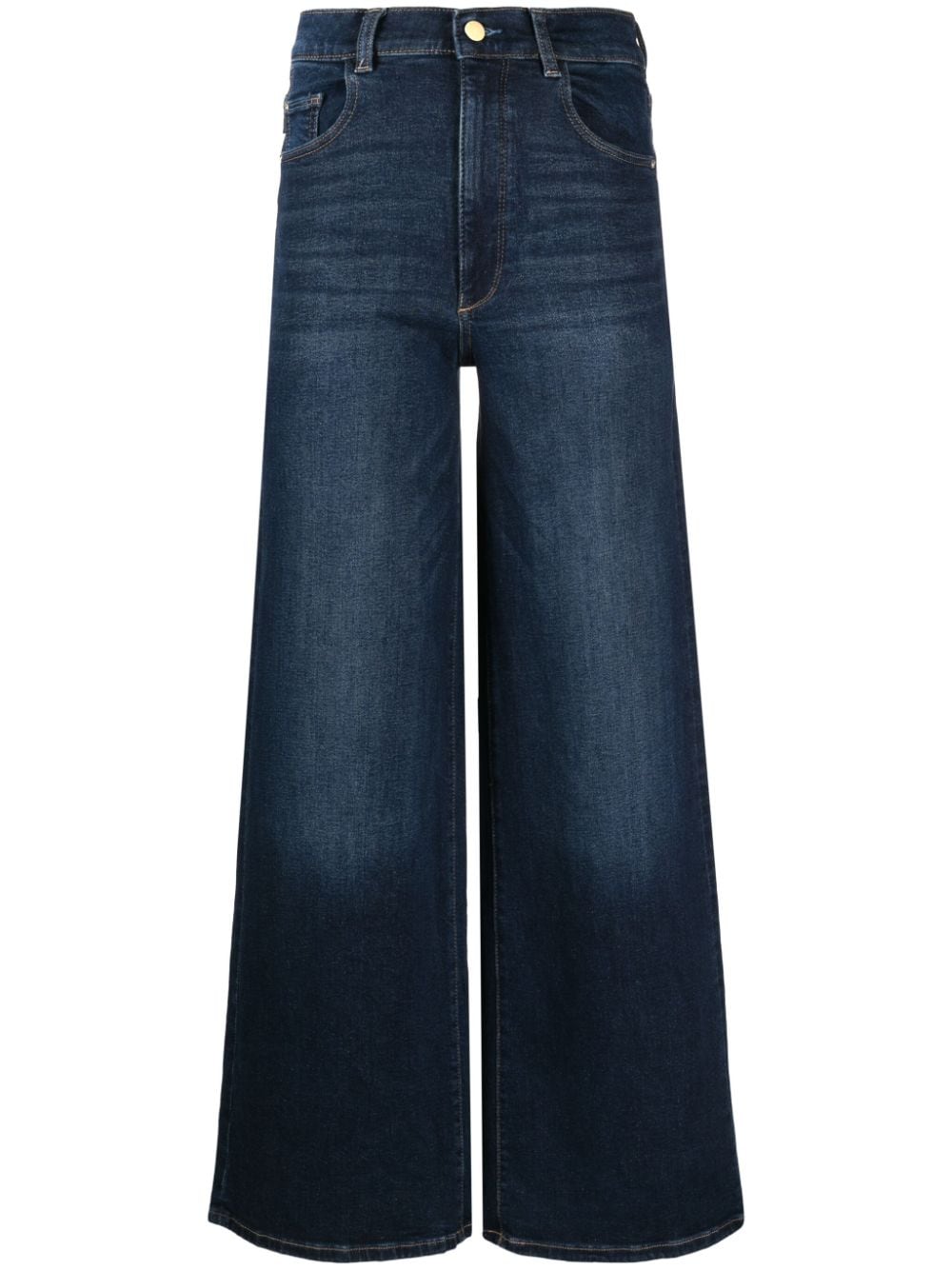 DL1961 Weite High-Rise-Jeans - Blau von DL1961