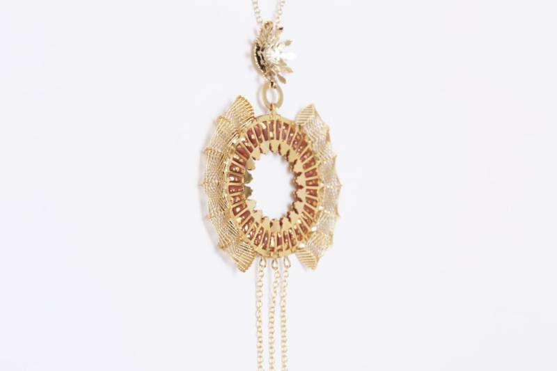 Kreisen Sie Einzigartige Halskette, Modeschmuck, Schmuck, Geschenk Für Sie, Gold Plattiert von DLJD