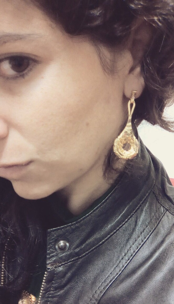 Ohrringe, Drop Baumeln Gold Blume Eerrings, Einzigartigen Schmuck, Blumenmädchen Geschenk, Geschenk Für Sie, Plattiert von DLJD