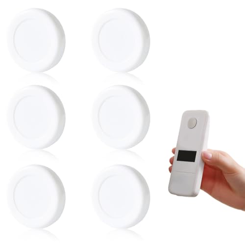 DLPRK 6 Stück Magnetische Wandhalterung Fernbedienung, Halterung Fernbedienung Wand, Magnethalterung Magnetischer Fernbedienungshalter Wand Magnet, Aufbewahrungsbehälter für Zuhause, Büro (Weiß) von DLPRK