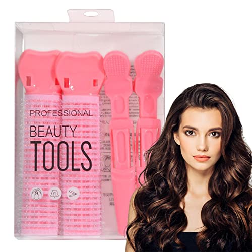 Haarspangen, PP-Haarwurzel-Clip, 4 natürliche Haar-Volumenclips, lockige Haarstyling-Clips, Mädchen-Haar-Accessoires, volumenspendende Haarspangen für Frauen und Mädchen, Hot Pink von DLSIN