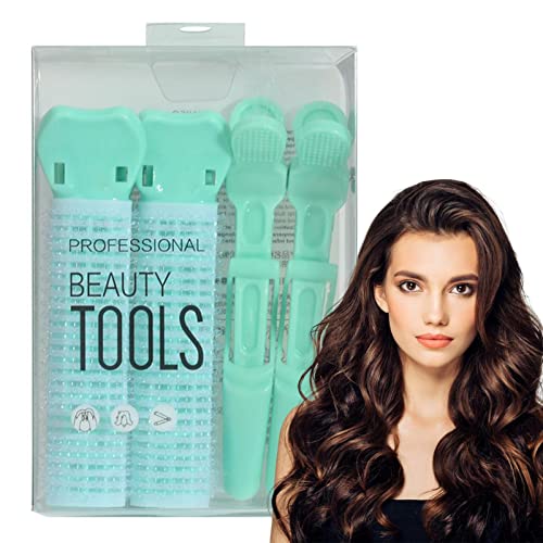 Haarspangen, PP-Haarwurzel-Clip, 4 natürliche Haar-Volumenclips, lockiges Haarstyling-Clip, Mädchen-Haar-Accessoires, Volumengebung, Haarspangen für Frauen und Mädchen, Grün von DLSIN