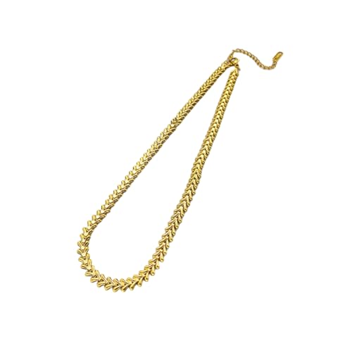DLUKENY Einzigartige Weizenspikes-Halskette mit schlichter Ästhetik für Frauen, die einfache, aber luxuriöse Stile umarmen, Titanstahl DLUKENY Einzigartige Weizenspikes-Halskette mit schlichter Ästhetik für Frauen, die einfache, aber luxuriöse Stile umarmen, Titanstahl von DLUKENY