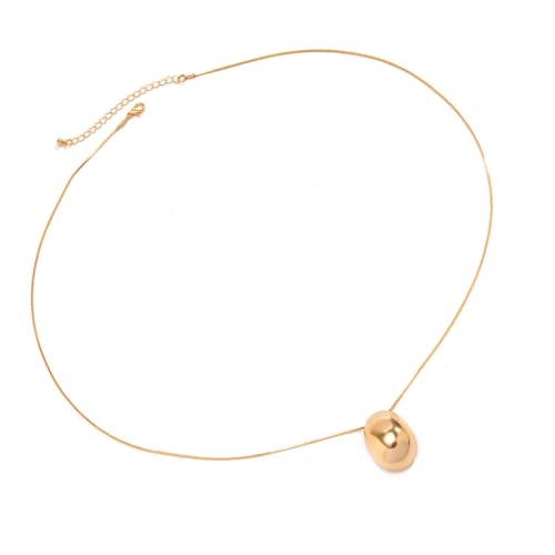 DLUKENY Elegante Comma Teardrop Halskette Stilvolle Frauen Halskette Legierung Textur für Alltag und besondere Anlässe, Metall von DLUKENY