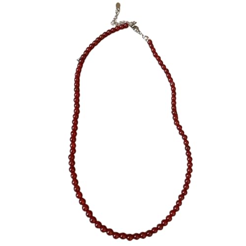 DLUKENY Elegante Perlen-Halskette, alltäglicher Modeschmuck, stilvolle Perlen-Halskette, geeignet für Mode-Vintage-Stil-Enthusiasten, Kunstperlen von DLUKENY