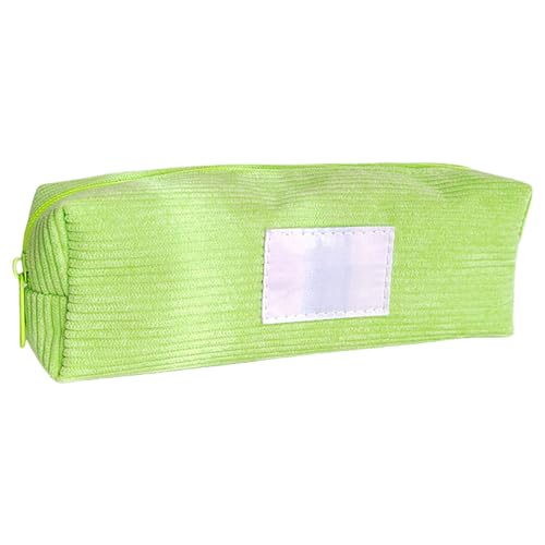 DLUKENY Federmäppchen, Federtasche, Kord, großes Fassungsvermögen, ästhetisches Etui, Schulbedarf, ästhetisch, große Kapazität, leuchtend grün DLUKENY Federmäppchen, Federtasche, Kord, großes Fassungsvermögen, ästhetisches Etui, Schulbedarf, ästhetisch, große Kapazität, leuchtend grün von DLUKENY