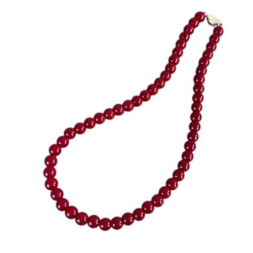 DLUKENY Leichte, verstellbare Perlen-Halskette, auffälliges Perlen-Halskette, zartes Accessoire für Mode-Enthusiasten, Glasperlen von DLUKENY