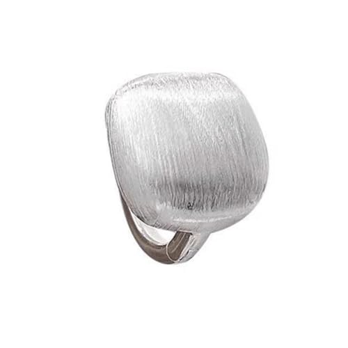 DLUKENY Moderne, verstellbare Öffnungsringe, gebürstet, runde Kugel/quadratische Form, für Damen, bequemes Accessoire, Kupfer von DLUKENY