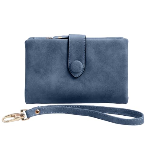DLUKENY Modische Damen-Geldbörse, kurze Geldbörse, PU-Leder, Clutch, Kartenhalter, saphir DLUKENY Modische Damen-Geldbörse, kurze Geldbörse, PU-Leder, Clutch, Kartenhalter, saphir von DLUKENY