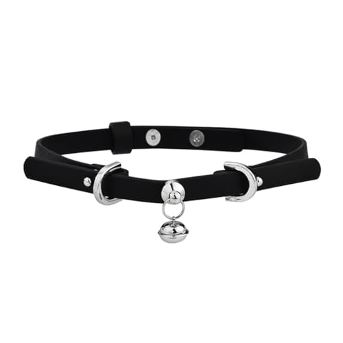 DLUKENY Modisches Halsband mit Anhänger und robuster PU-Leder-Legierung für trendige Frauen, die Individualität suchen, Legierung und PU von DLUKENY