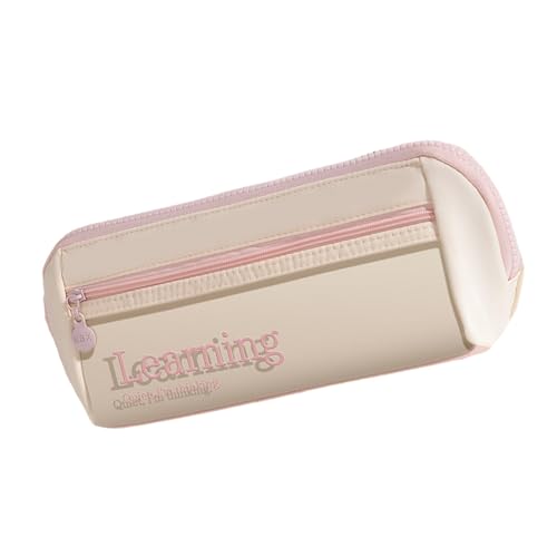 DLUKENY Praktische Stifttasche, transparentes Stifteetui, großes Fassungsvermögen, ästhetisches Federmäppchen, Make-up, Schule, Bürobedarf, transparent, ästhetisch, große Tasche, a von DLUKENY