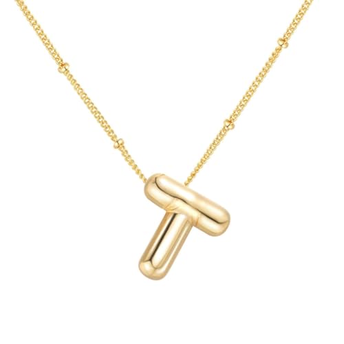 DLUKENY Stilvolle, glatte Buchstaben-Halskette, verstellbares Schlüsselbein-Kette, lässiger Party-Schmuck, Legierung, Textur für Modepersonen, Metall DLUKENY Stilvolle, glatte Buchstaben-Halskette, verstellbares Schlüsselbein-Kette, lässiger Party-Schmuck, Legierung, Textur für Modepersonen, Metall von DLUKENY