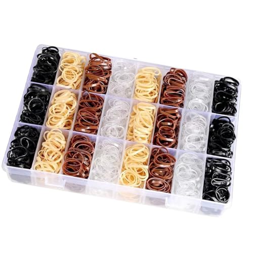 Elastische Mädchen-Haargummis, Frisuren-Zubehör mit Haarstyling-Werkzeugen und Cutter für einfache Verwendung durch Kinder und Kleinkinder von DLUKENY