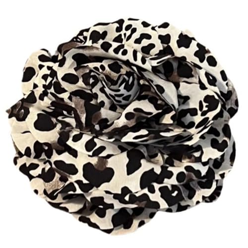 Elegante Blumenkralle mit Tierdruck für Frauen, große Blumenclip, bequemer, starker Griff für verschiedene Frisuren von DLUKENY