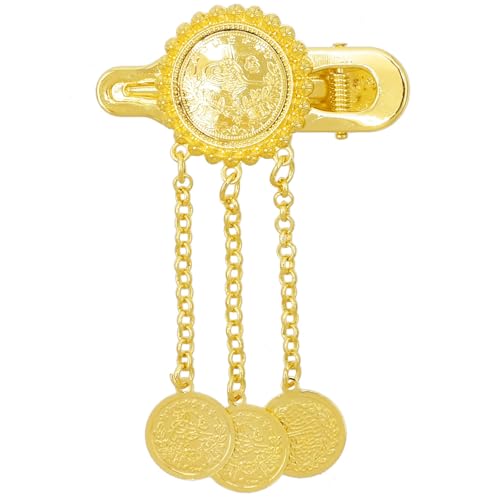 Elegante Goldene Haarclip Mit Münz Quasten Für Frauen Und Mädchen Ethnischer Cosutme Verschiedene Anlässe Und Outfit Kopfbedeckung von DLUKENY