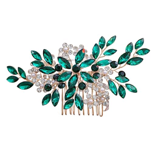Elegantes Brauthaarkamm Mit Künstlichen Perlen Und Strasshaarstreifen Haarnadel Für Hochzeits Und Verlobungsfeier von DLUKENY