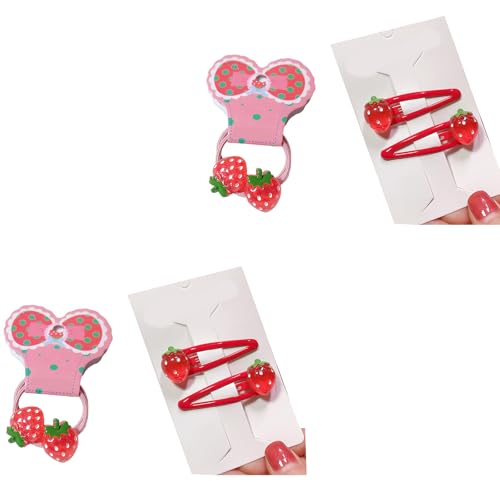 Erdbeerhaarclip Glitzernde Frauen Kid Hair Graps Kopfschmuck Barrettes Haar Binden Süße 2000er Mädchen Haarnadeln von DLUKENY