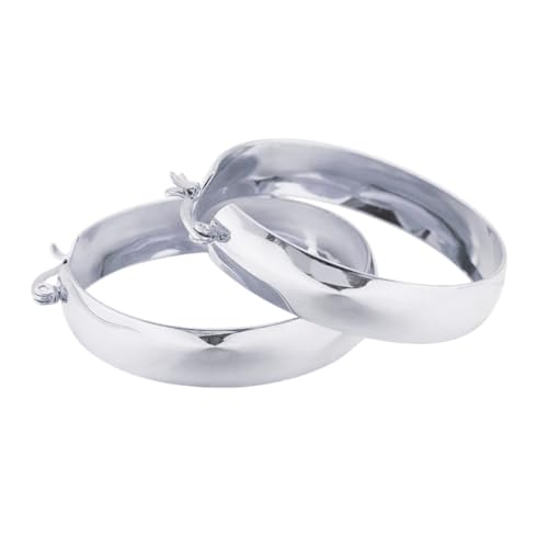 Große Creolen, leichte und bequeme Ohrringe, Verzierung für modebewusste Frauen und verschiedene Anlässe, 20 mm, Titanstahl Große Creolen, leichte und bequeme Ohrringe, Verzierung für modebewusste Frauen und verschiedene Anlässe, 20 mm, Titanstahl von DLUKENY