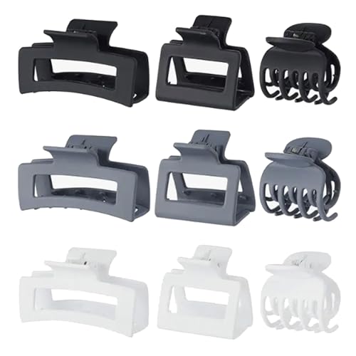 Haarklaue Clum Claw Clip Clip Feste Farbe Haarklaue Klemme Elegante Breite Haarhalter Barrettes Starke Haarnadel Für Mädchen von DLUKENY