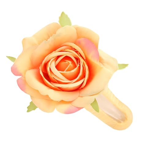 Haarspange mit Rosenblüten für Damen und Teenager, starke sichere Klaue für Frühlingspicknicks, Outdoor-Aktivitäten und Hochzeitszeremonie von DLUKENY