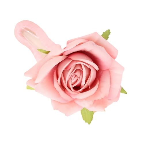 Haarspange mit Rosenblüten für Damen und Teenager, starke sichere Klaue für Frühlingspicknicks, Outdoor-Aktivitäten und Hochzeitszeremonie von DLUKENY