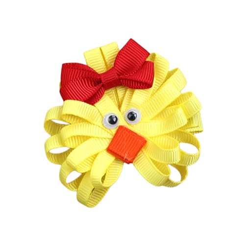 Handgefertigtes Osterhuhn/Hasen Bowknot Haarclip Bequemer Stoff Haar Barrette Für Kinder Und Erwachsene Festival Kopfbedeckung von DLUKENY