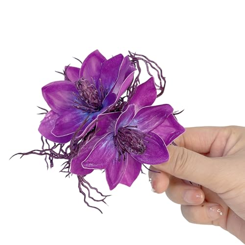 Kinder Haarnadel Haarclip Camellias Form Für Strandbühne Tanzkleidung Künstliche 2000er Jahre Mädchen Kopfschmuck Urlaub Urlaub von DLUKENY
