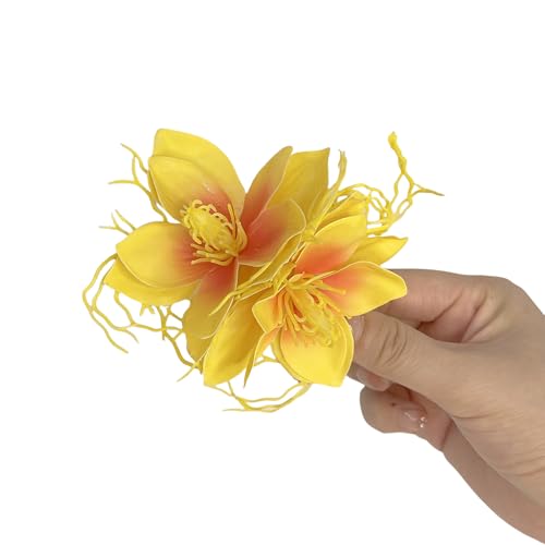 Kinder Haarnadel Haarclip Camellias Form Für Strandbühne Tanzkleidung Künstliche 2000er Jahre Mädchen Kopfschmuck Urlaub Urlaub von DLUKENY