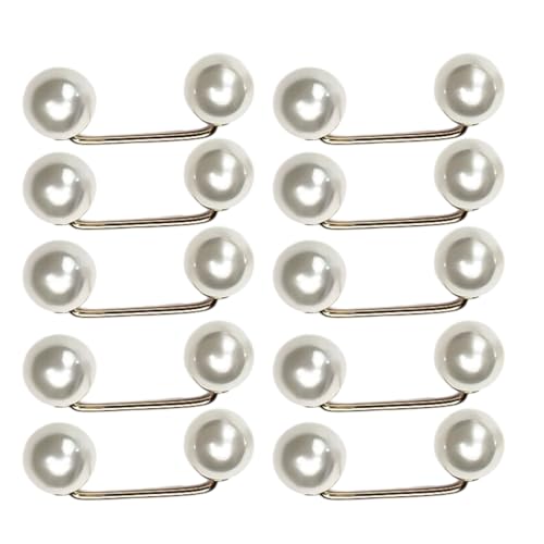 Raffinierter doppelter Perlenhalter, wiederverwendbar, langlebig, Taillenmieder für Outfit-Anpassungen, 10 Stück von DLUKENY