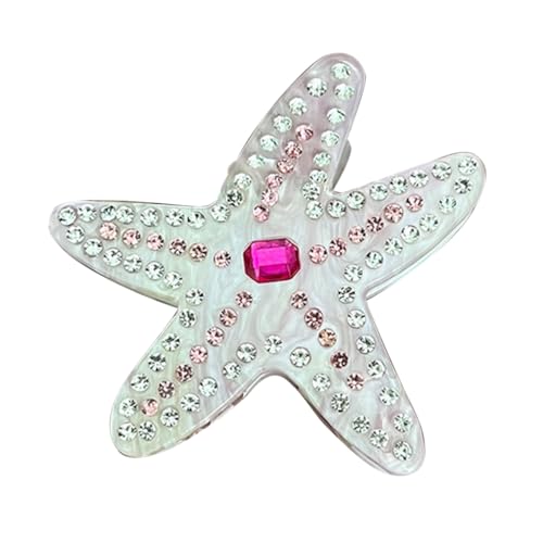 Strand-Seestern-Klaue für Damen, einzigartiger Stil, Clip, Urlaub für Urlaub und den täglichen Gebrauch von DLUKENY