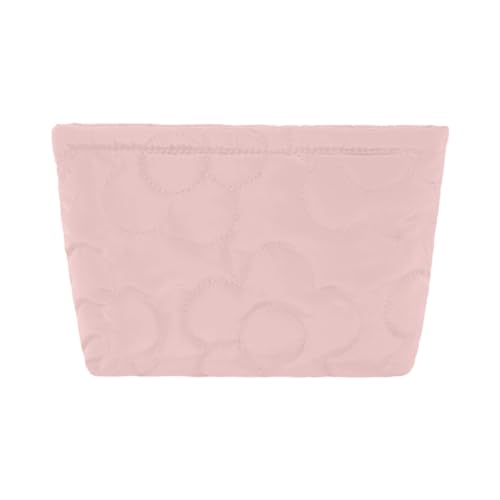 Tragbarer, einfarbiger Make-up-Koffer mit Reißverschluss, Organizer für modische Frauen, rose Tragbarer, einfarbiger Make-up-Koffer mit Reißverschluss, Organizer für modische Frauen, rose von DLUKENY