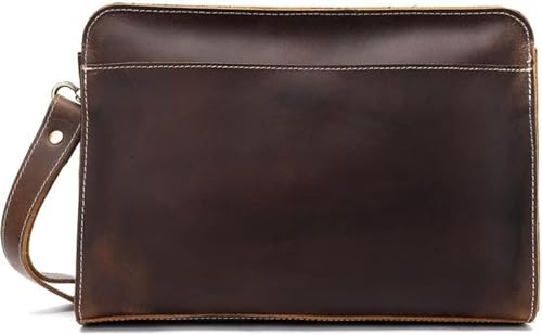 1 Stück Retro-Business-Clutch mit großem Fassungsvermögen, lässige Handtasche, Herrentasche (Color : D, Size : 16 * 8 * 25cm) von DLUXCA