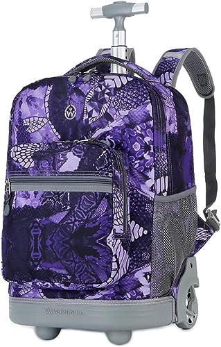 DLUXCA 18-Zoll-Boarding-Kabinengepäck Geschäftsreisetasche Trolley-Rucksäcke mit Rädern Männer und Frauen Junior High School Trolley-Tasche von DLUXCA