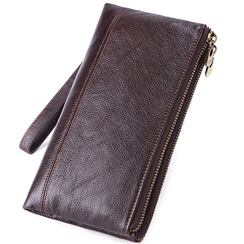 DLUXCA Brieftasche Herren Große Kapazität Clutch Bag Retro Business Casual Clutch Multi-Card Wallet Wallet (Color : E, Size : 21 * 11 * 3cm) von DLUXCA