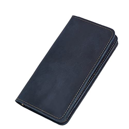 DLUXCA Handgefertigte Lange Herren-Geldbörse, Retro-Multi-Card-Clutch, großes Fassungsvermögen, Business-Geldbörse (Color : C, Size : 17 * 9 * 2cm) von DLUXCA