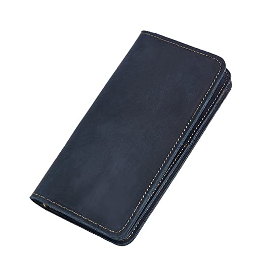 Handgefertigte Herren-Geldbörse, Lange Geldbörse mit Mehreren Karten, Business-Clutch, große Geldbörse (Color : D, Size : 18 * 9 * 1.5m) von DLUXCA