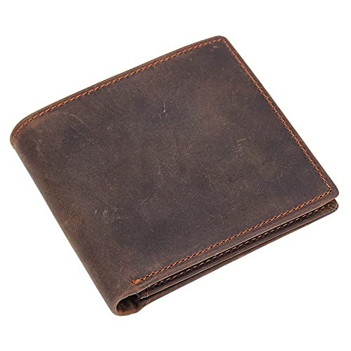 Herren Retro Business-Geldbörse Multi-Card-Geldbörse Herren Horizontale Zweifach-Geldbörse Münzbörse (Color : D, Size : 9.7 * 11cm) von DLUXCA