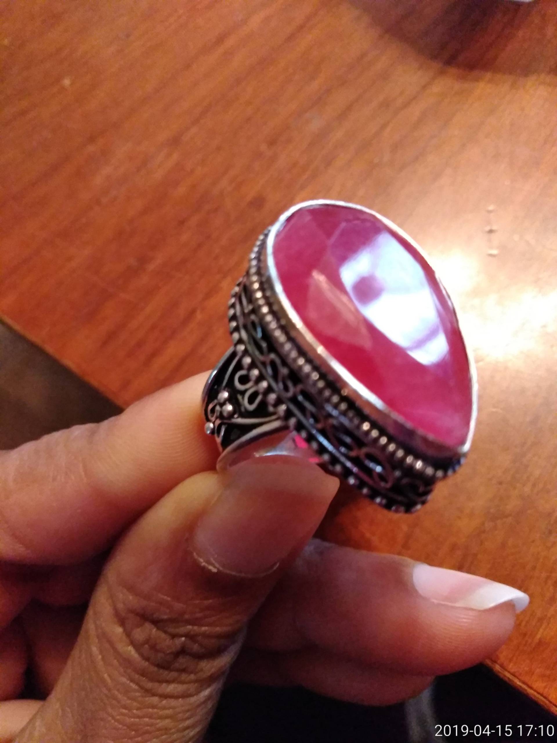 Rubin Quarz Sterling Silber Vintage Stil Edelstein Ring Rubin Quarz Sterling Silber Vintage Stil Edelstein Ring von DLaceJewelryDesigns