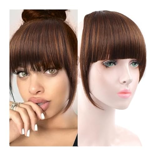 Haartopper, Haar-Topper, Pony-Clip mit Tempeln Front Pony Haarteile for Frauen Pony Haarspange(2M30) von DMBBSAPBSH