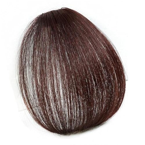 Haartopper, Haar-Topper, Pony Haar for Frauen Clip In Air Fringe Pony Haarteil Pony Haarspange(Dark Brown) von DMBBSAPBSH