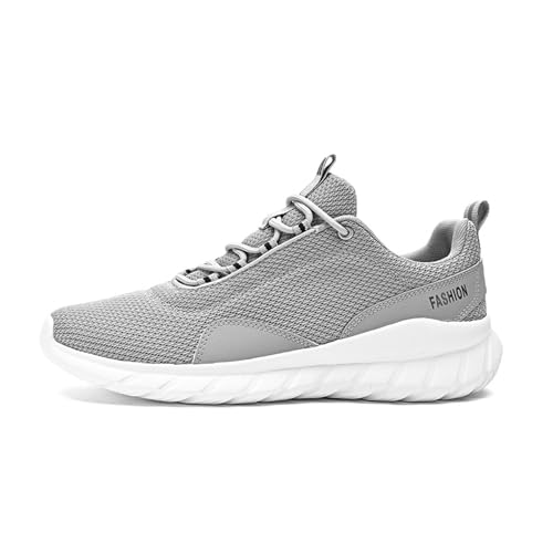 Mens Fashion Sneakers Slip On Shoes Casual Shoes Lightweight Comfortable Walking Running Shoes(Color:Gray,Size:EU 40) von DMGYCK