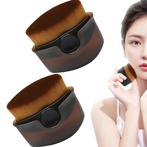 Kids Sunscreen Applicator,Suntan Lotion Applicator With Soft Bristles,Portable Foundation Makeup Brushes for Liquid Foundation Powder Cream,Sun Lotion Applicator With Cover,Easy to Apply (Brown) von DMJUZE