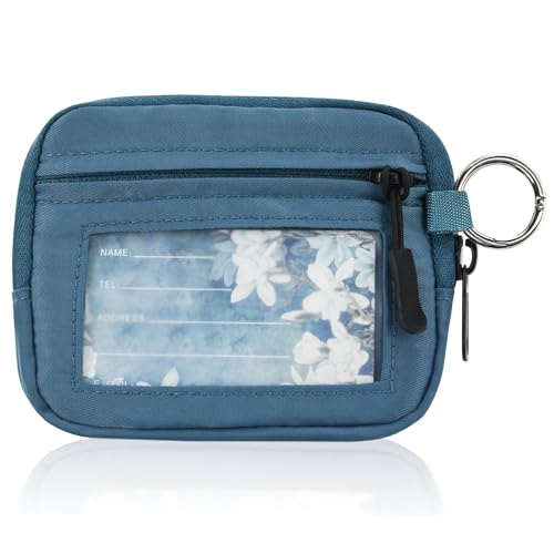 DMLuna RFID Blocking Small Wallets for Women & Men Credit Card Holder Keychain Wallet Travel Wallet Money Organizers Ladies Mini Purse with ID Window Coin Pocket, Peacock Blue DMLuna RFID Blocking Small Wallets for Women & Men Credit Card Holder Keychain Wallet Travel Wallet Money Organizers Ladies Mini Purse with ID Window Coin Pocket, Peacock Blue von DMLuna